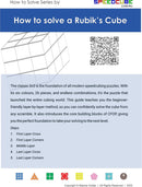 How to Solve a 3x3 Rubik's Cube Kindle eBook